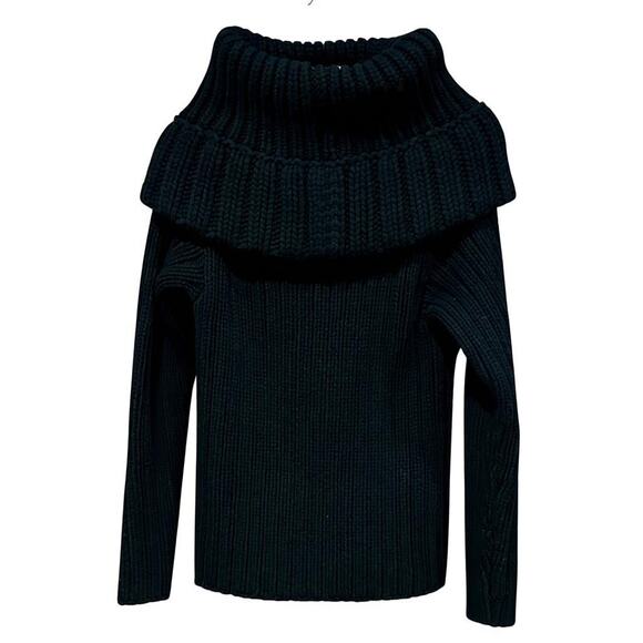 Alexander McQueen Black Cowl Neck Sweater Size XL NWT - Picture 7 of 9